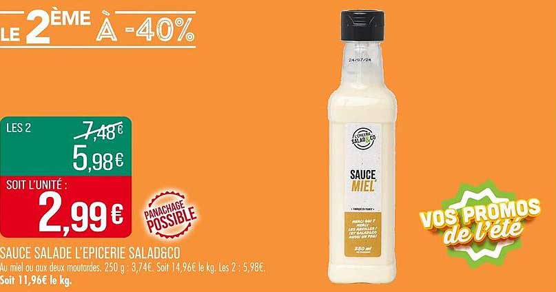 SAUCE MIEL L’ÉPICERIE SALAD&CO
