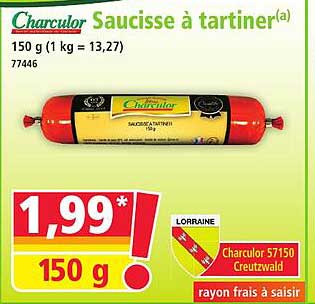 Saucisse à tartiner