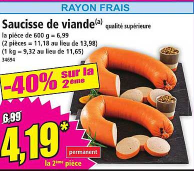 Saucisse de viande