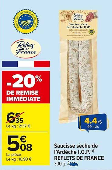 Saucisse sèche de l’Ardèche I.G.P.
