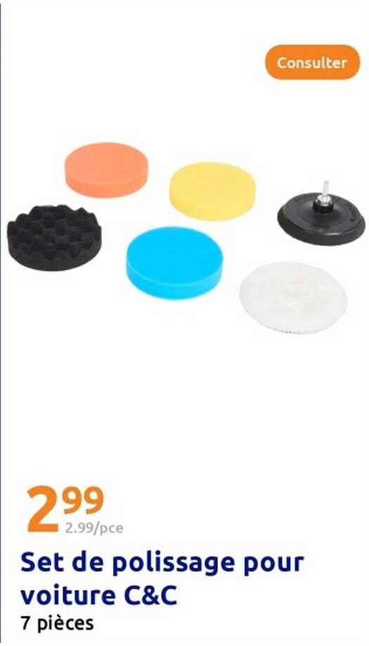 Set de polissage pour voiture C&C