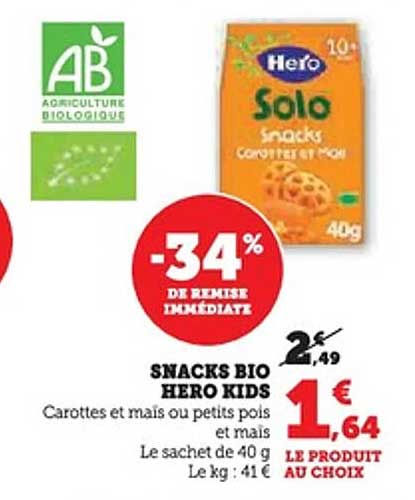 SNACKS BIO HERO KIDS