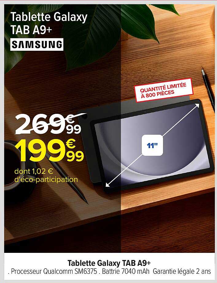 Tablette Galaxy TAB A9+