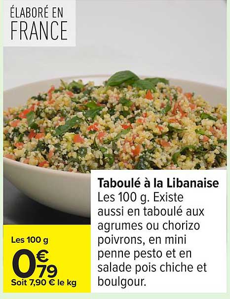 Taboulé à la Libanaise
