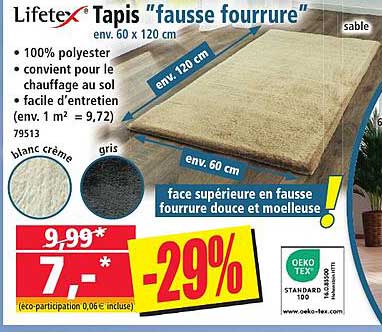 Tapis "fausse fourrure"