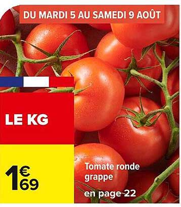 Tomate ronde grappe