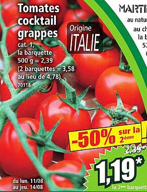 Tomates cocktail grappes