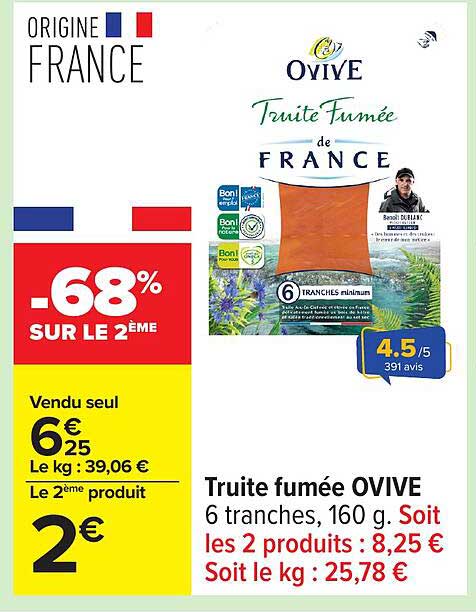Truite fumée OVIVE