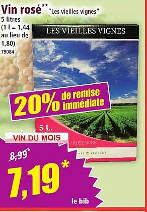 Vin rosé ** "Les vieilles vignes"