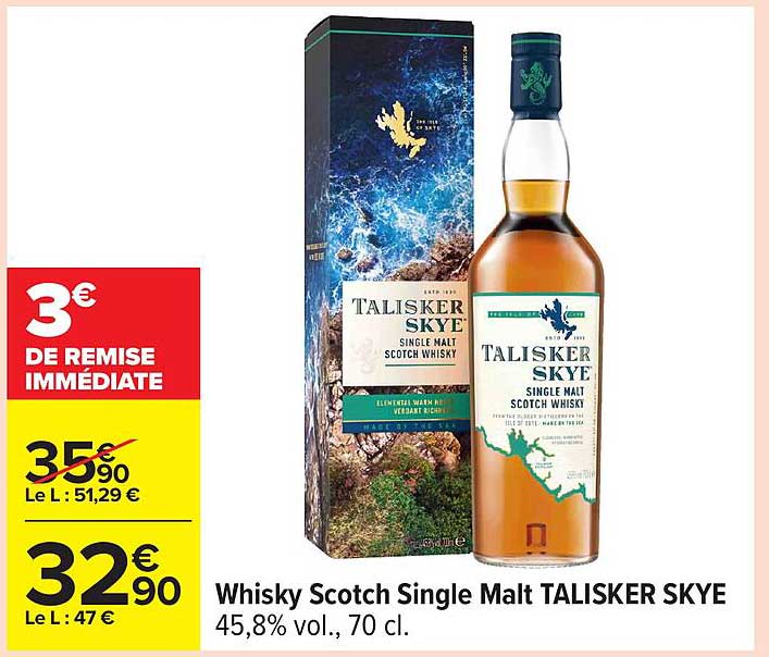 Whisky Scotch Single Malt TALISKER SKYE