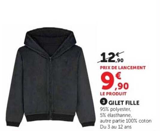 3 GILET FILLE