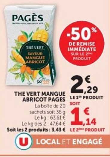 -50% DE REMISE IMMÉDIATE SUR LE 2ÈME PRODUIT