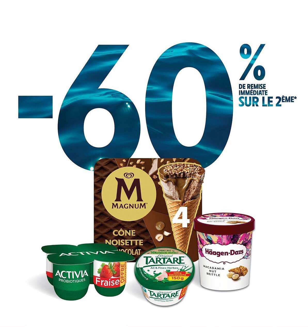 -60% de remise immédiate sur le 2ème*