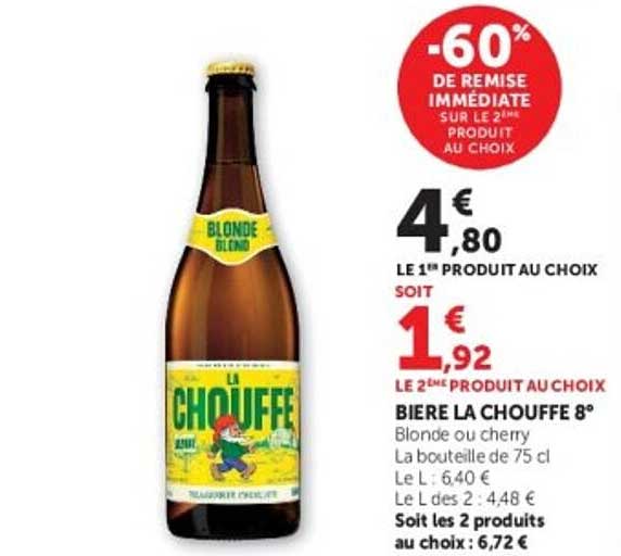 -60% DE REMISE IMMÉDIATE SUR LE 2ÈME PRODUIT AU CHOIX
