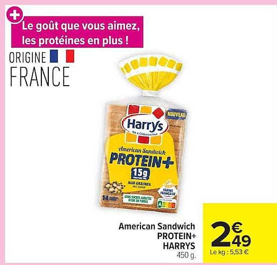 American Sandwich PROTEIN+ HARRYS