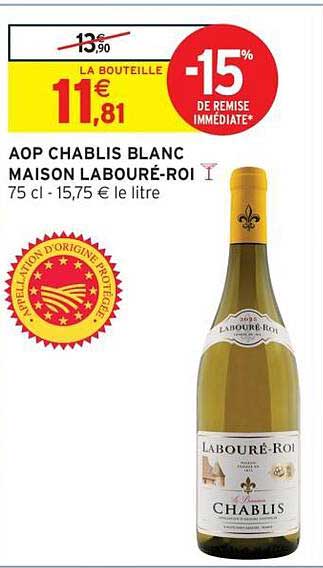 AOP CHABLIS BLANC MAISON LABOURÉ-ROI