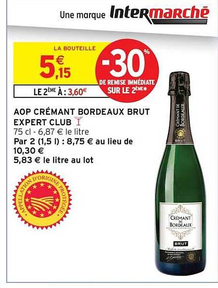 AOP CRÉMANT BORDEAUX BRUT EXPERT CLUB