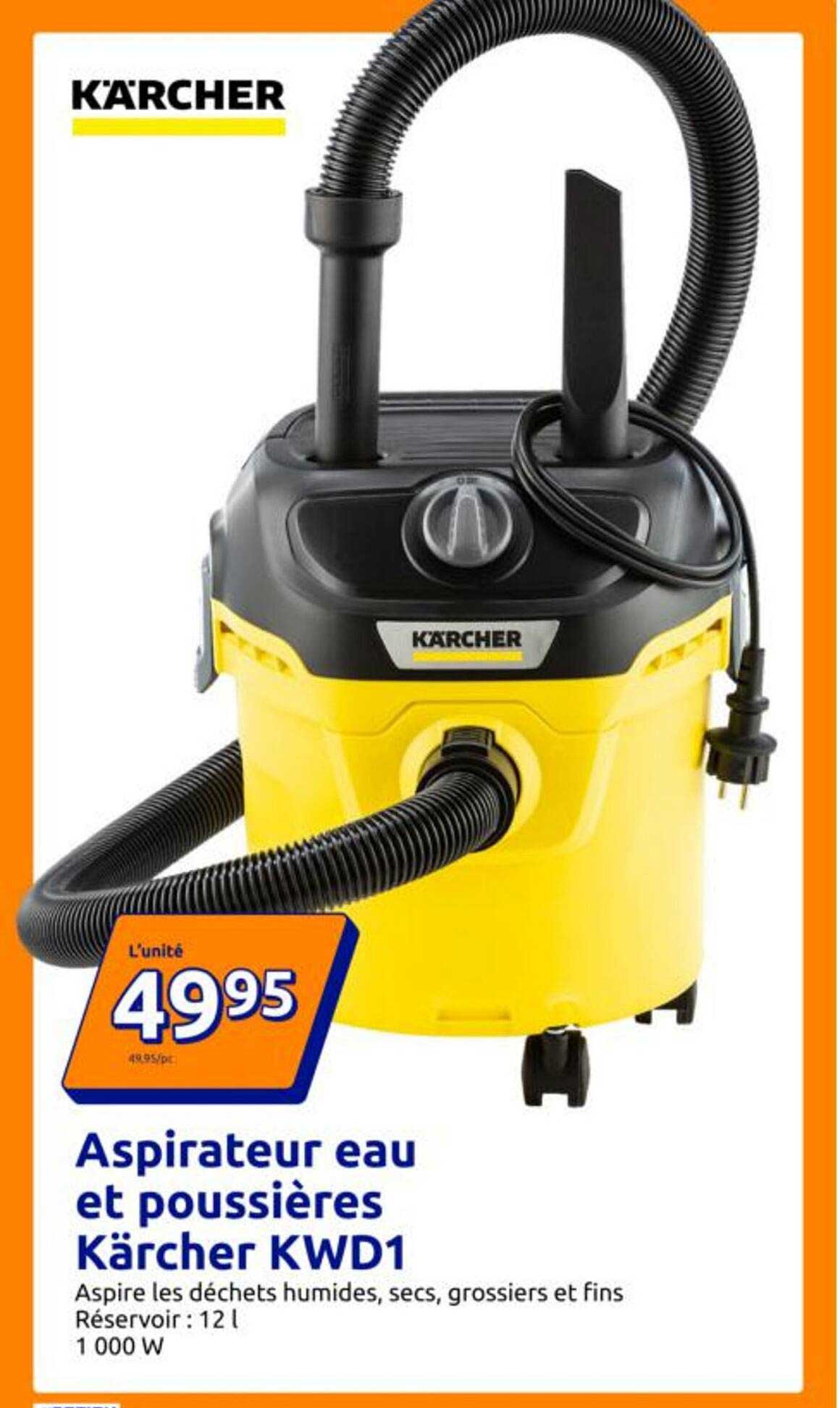 Aspirateur eau et poussières Kärcher KWD1