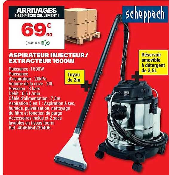 ASPIRATEUR INJECTEUR/EXTRACTEUR 1600W