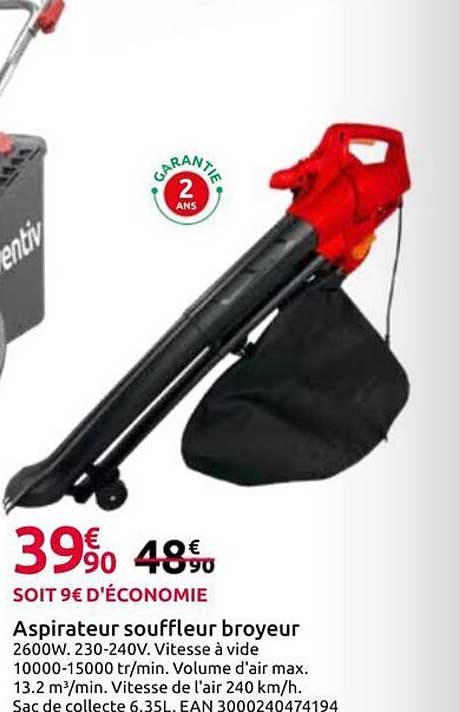 Aspirateur souffleur broyeur