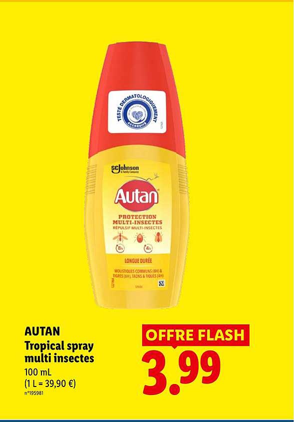 AUTAN Tropical spray multi insectes 100 mL