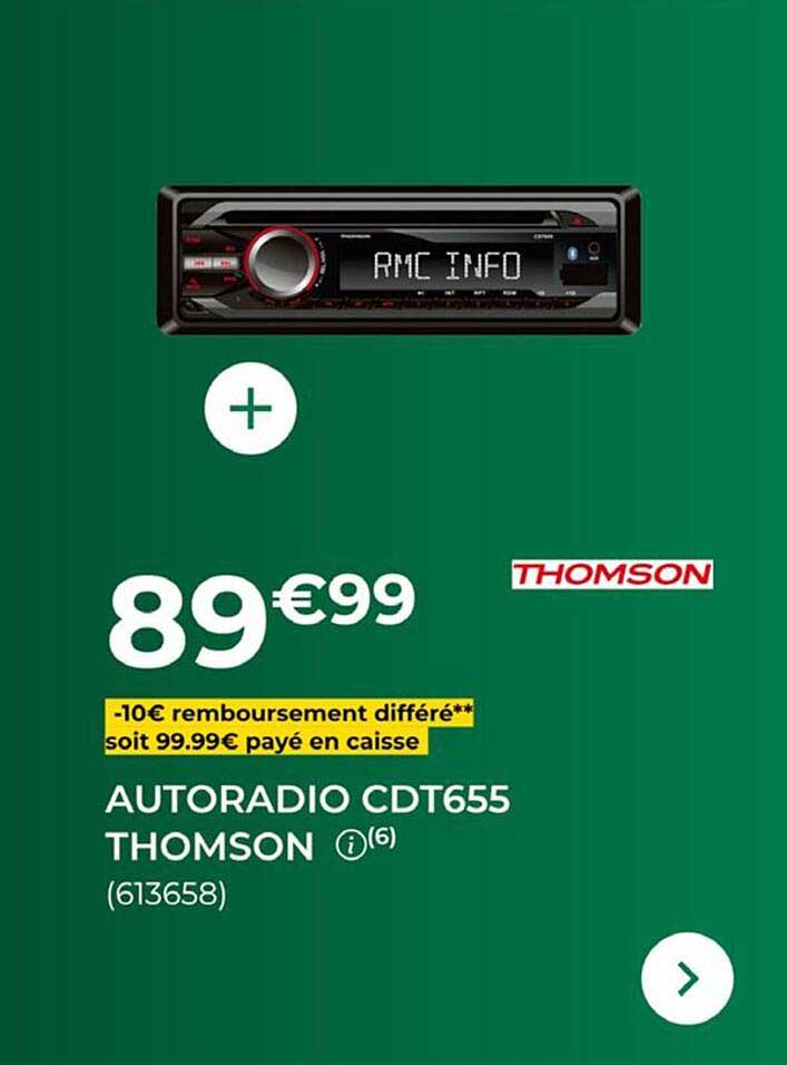 AUTORADIO CDT655 THOMSON