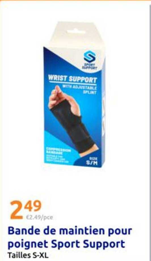 Bande de maintien pour poignet Sport Support