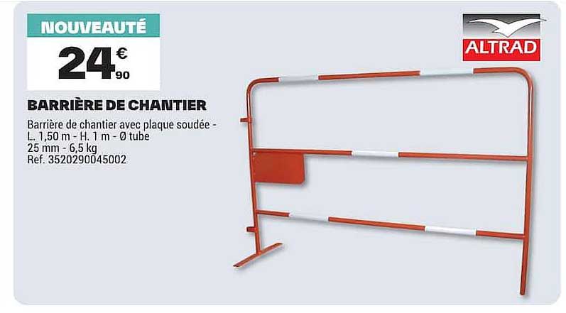 BARRIÈRE DE CHANTIER