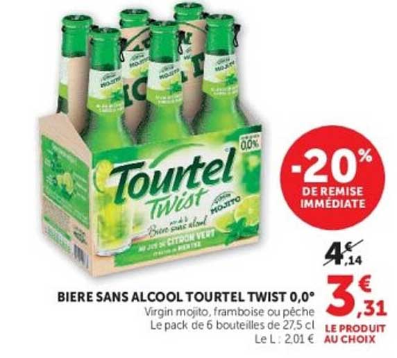 BIERE SANS ALCOOL TOURTEL TWIST 0,0°