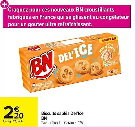 Biscuits sablés Del'Ice BN