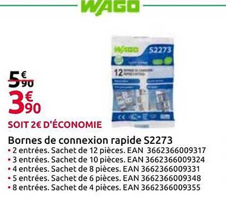 Bornes de connexion rapide S2273