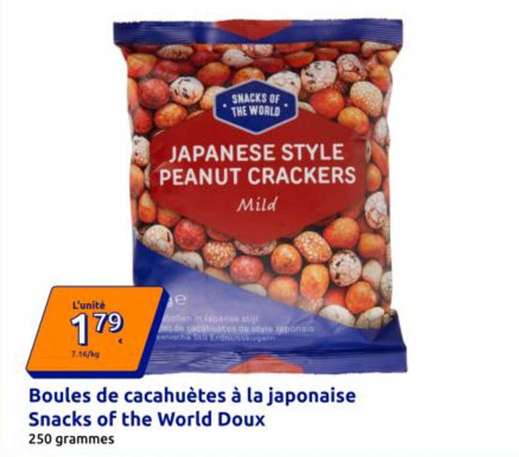 Boules de cacahuètes à la japonaise Snacks of the World Doux
