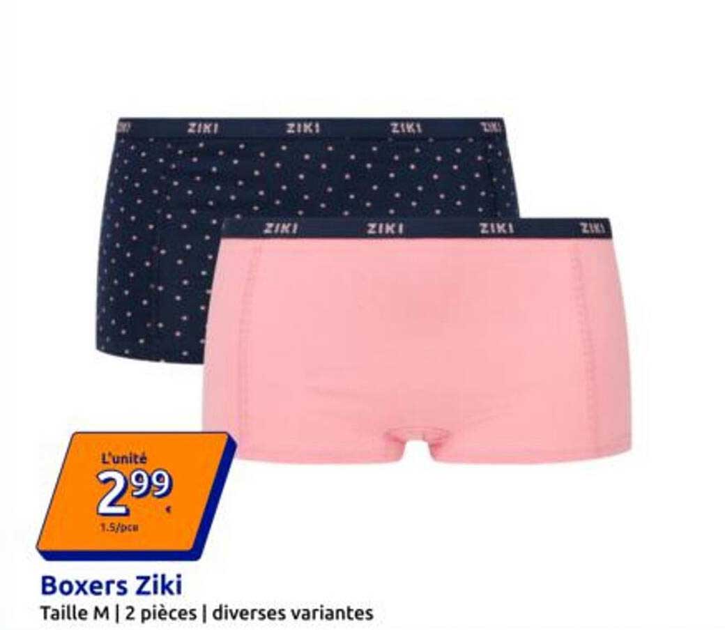 Boxers Ziki Taille M | 2 pièces | diverses variantes