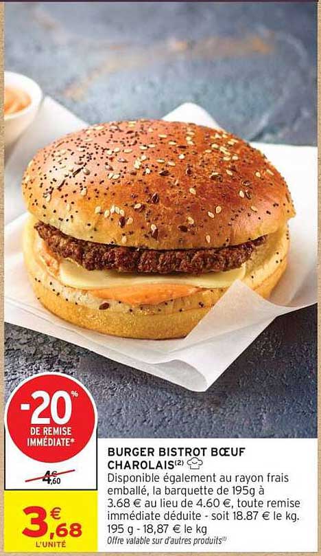 BURGER BISTROT BŒUF CHAROLAIS
