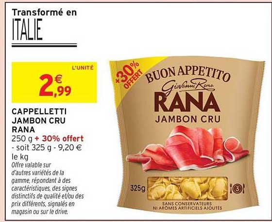 CAPPELLETTI JAMBON CRU RANA