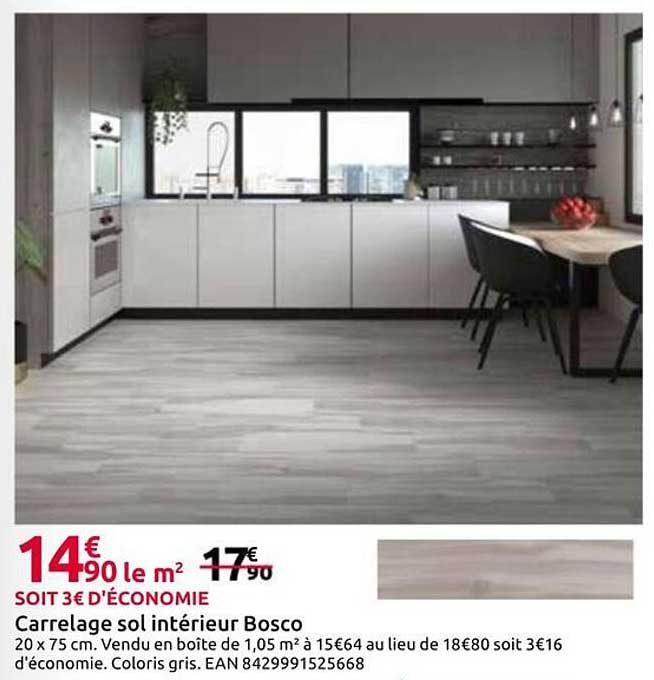 Carrelage sol intérieur Bosco