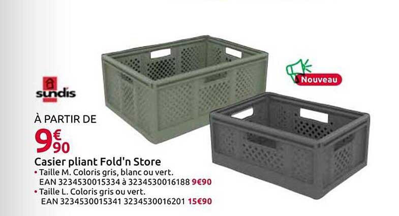 Casier pliant Fold'n Store