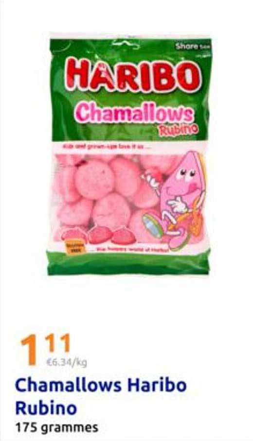 Chamallows Haribo Rubino 175 grammes