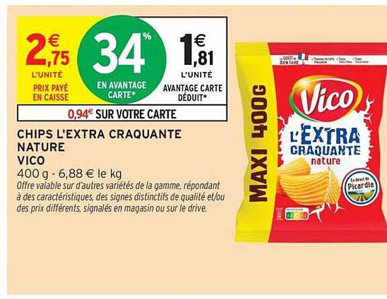 CHIPS L'EXTRA CRAQUANTE NATURE VICO