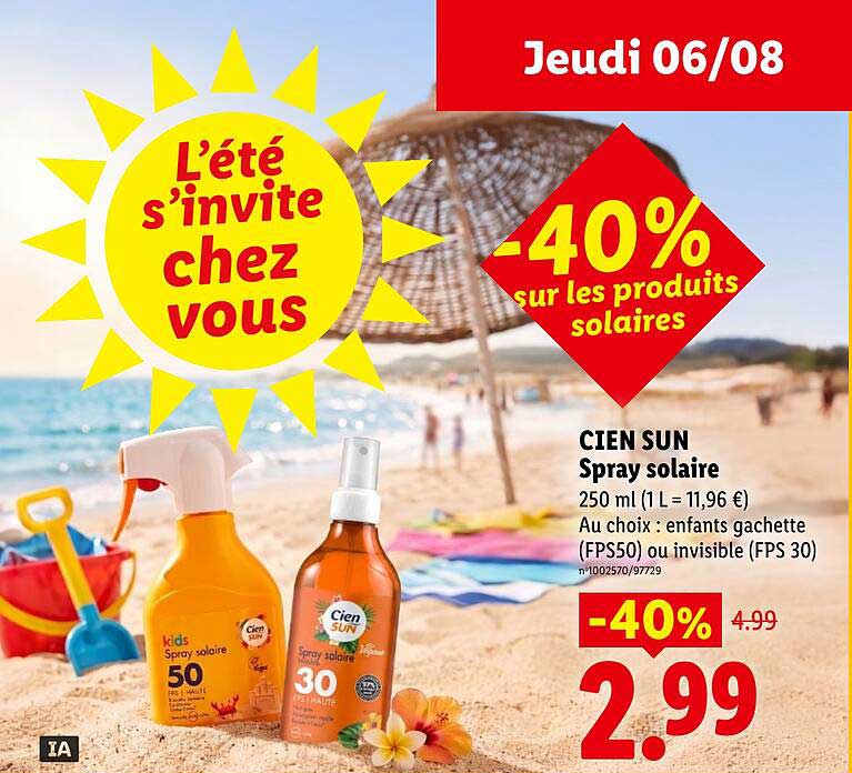 CIEN SUN Spray solaire