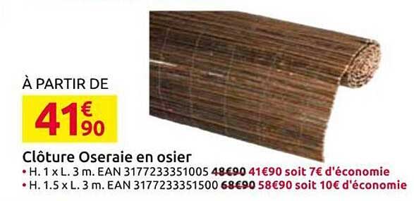 Clôture Osier en osier