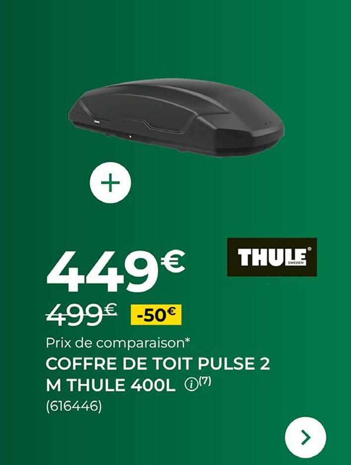 COFFRE DE TOIT PULSE 2 M THULE 400L (616446)