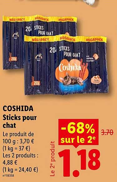 COSHIDA Sticks pour chat