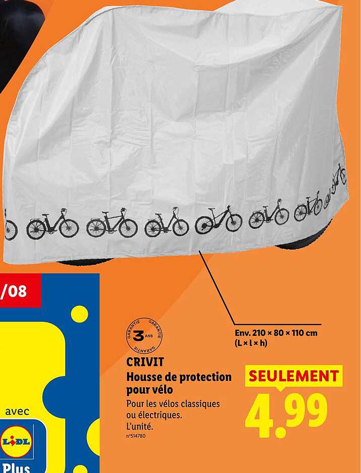 CRIVIT Housse de protection pour vélo