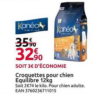 Croquettes pour chien Equilibre 12kg