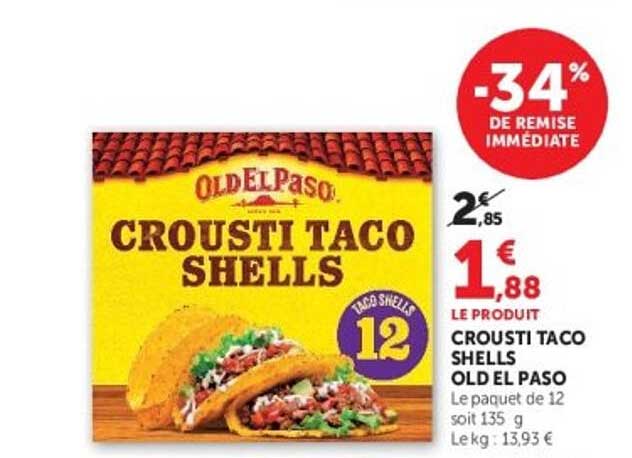 CROUSTI TACO SHELLS OLD EL PASO