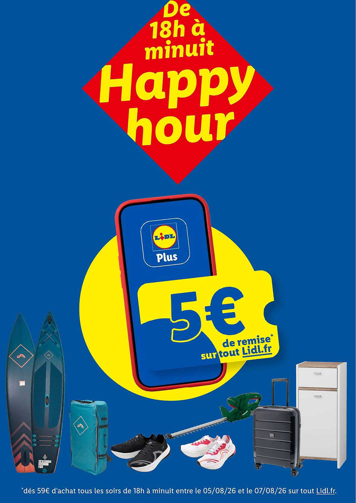 De 18h à minuit Happy hour