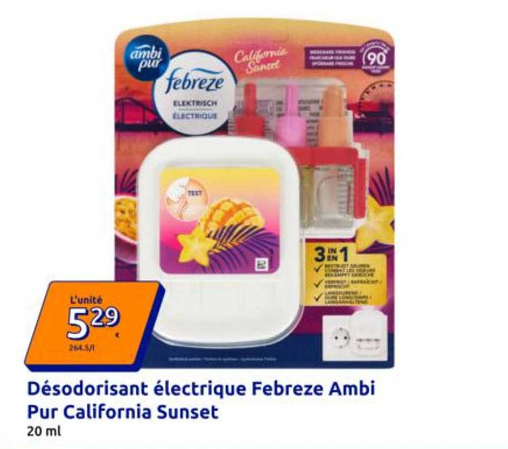 Désodorisant électrique Febreze Ambi Pur California Sunset
