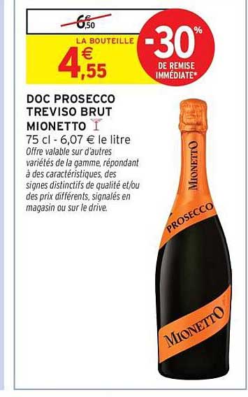 DOC PROSECCO TREVISO BRUT MIONETTO