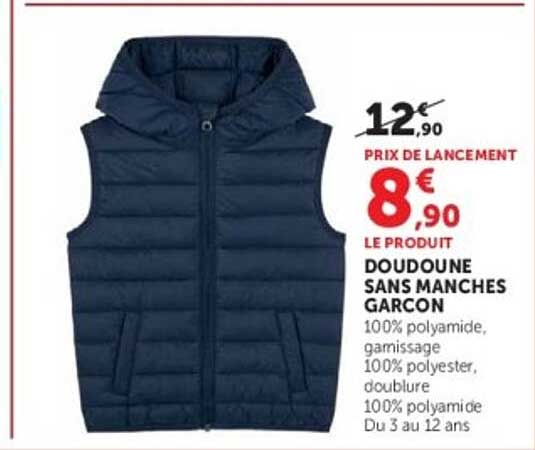 DOUDOUNE SANS MANCHES GARCON